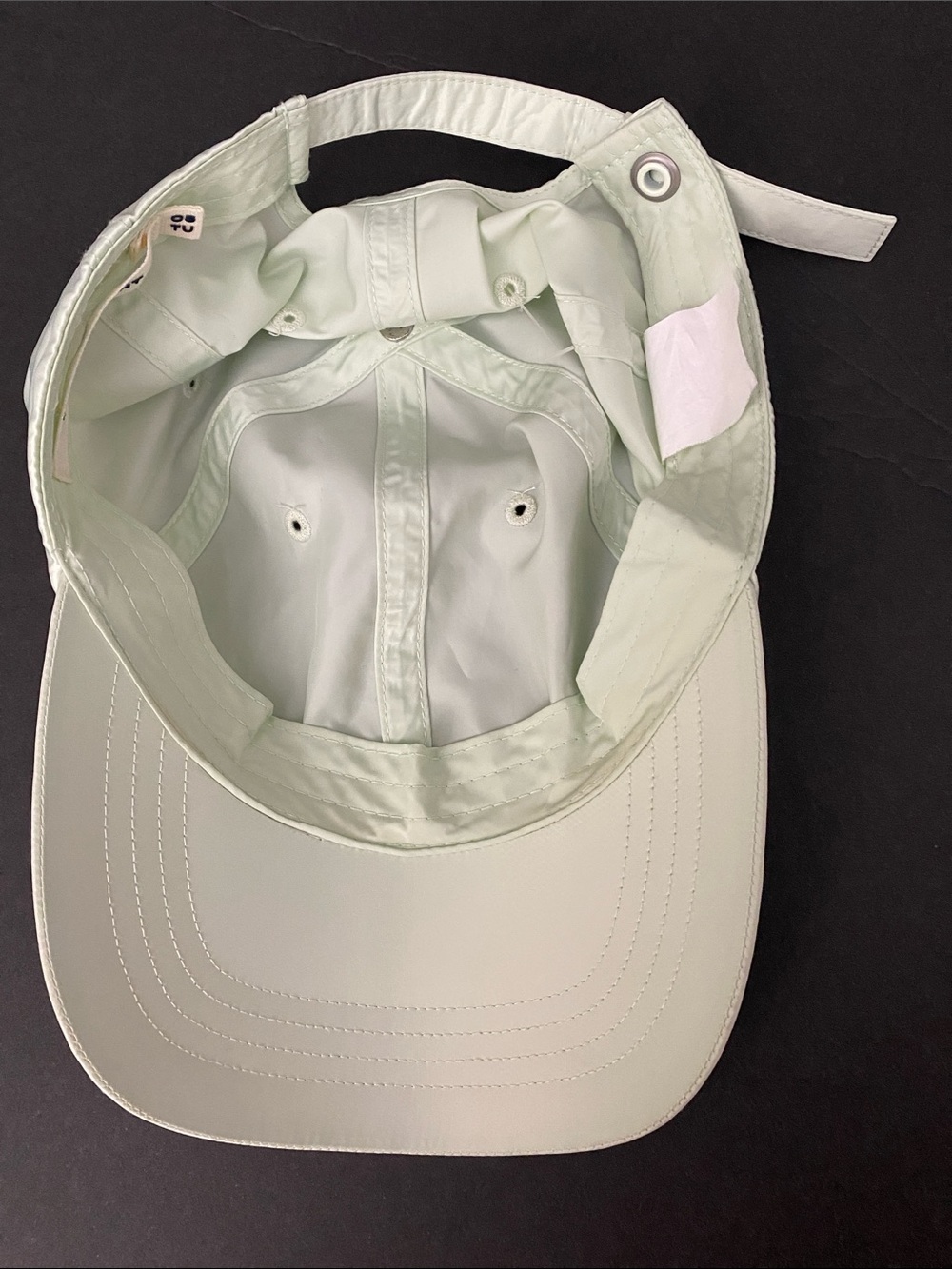 TORY BURCH SPORT Grump Satin Pale Mint Baseball Cap Hat Baller Tennis - Picture 6 of 9